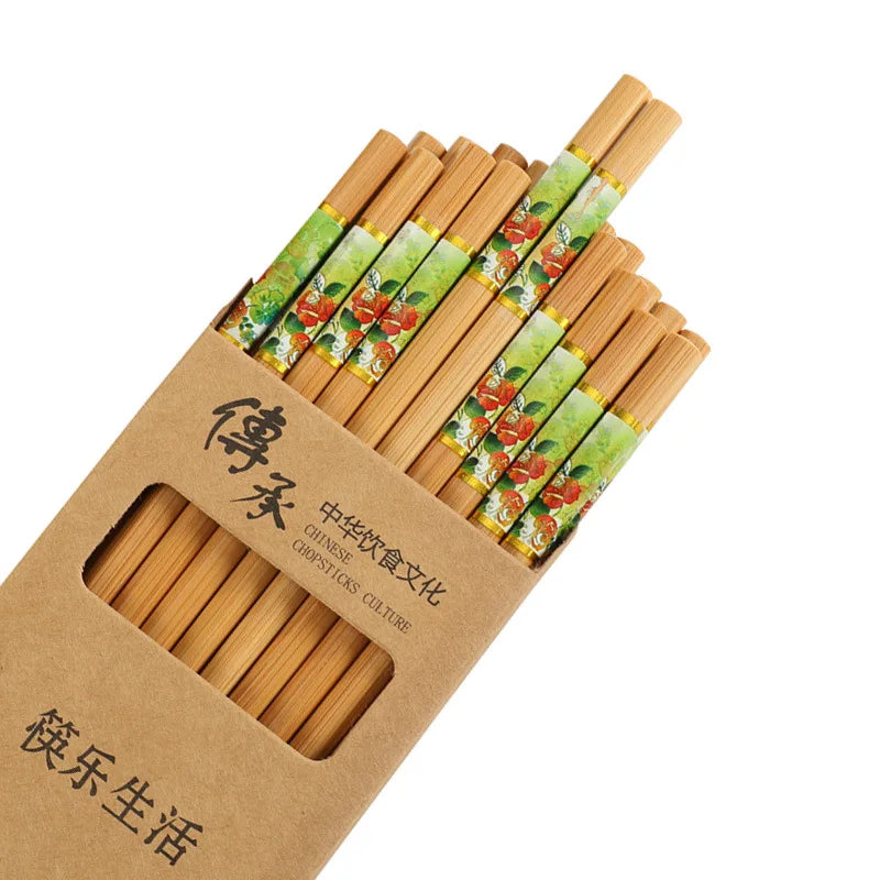 10 Pairs of Wooden Chopsticks