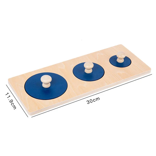 Montessori Multiple First Shape Puzzle, Wooden Geometric Colour Sorter