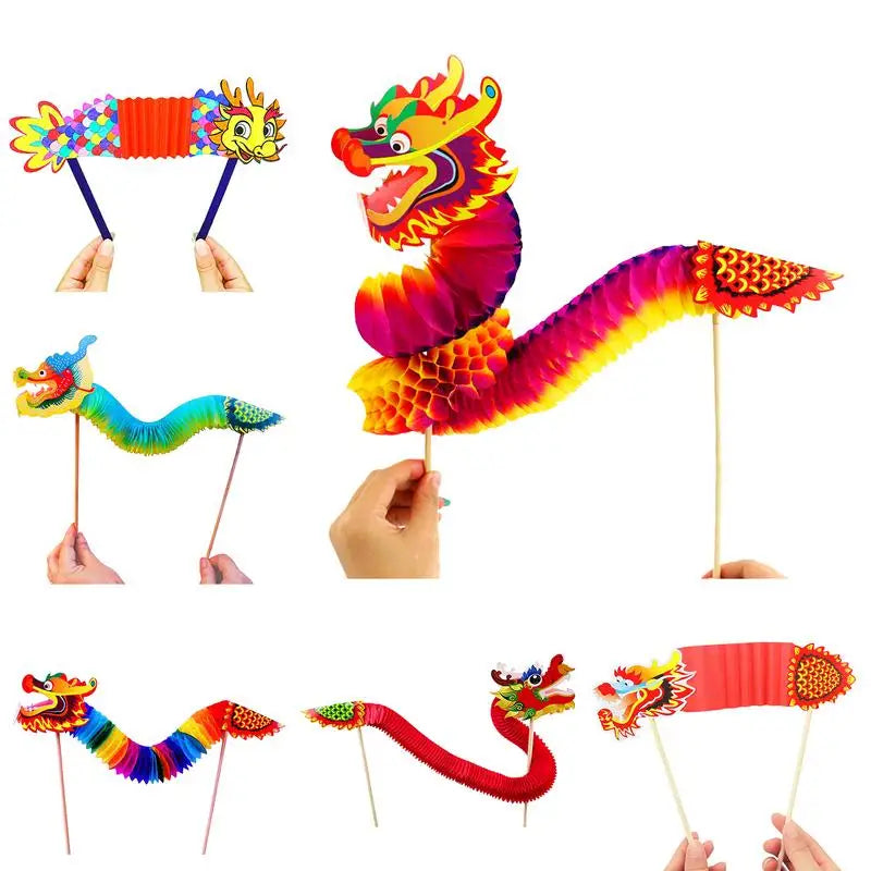 DIY Paper Dragon Craft Chinese New Year