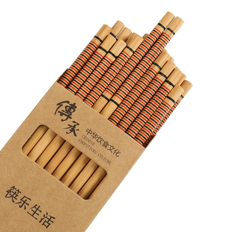 10 Pairs of Wooden Chopsticks