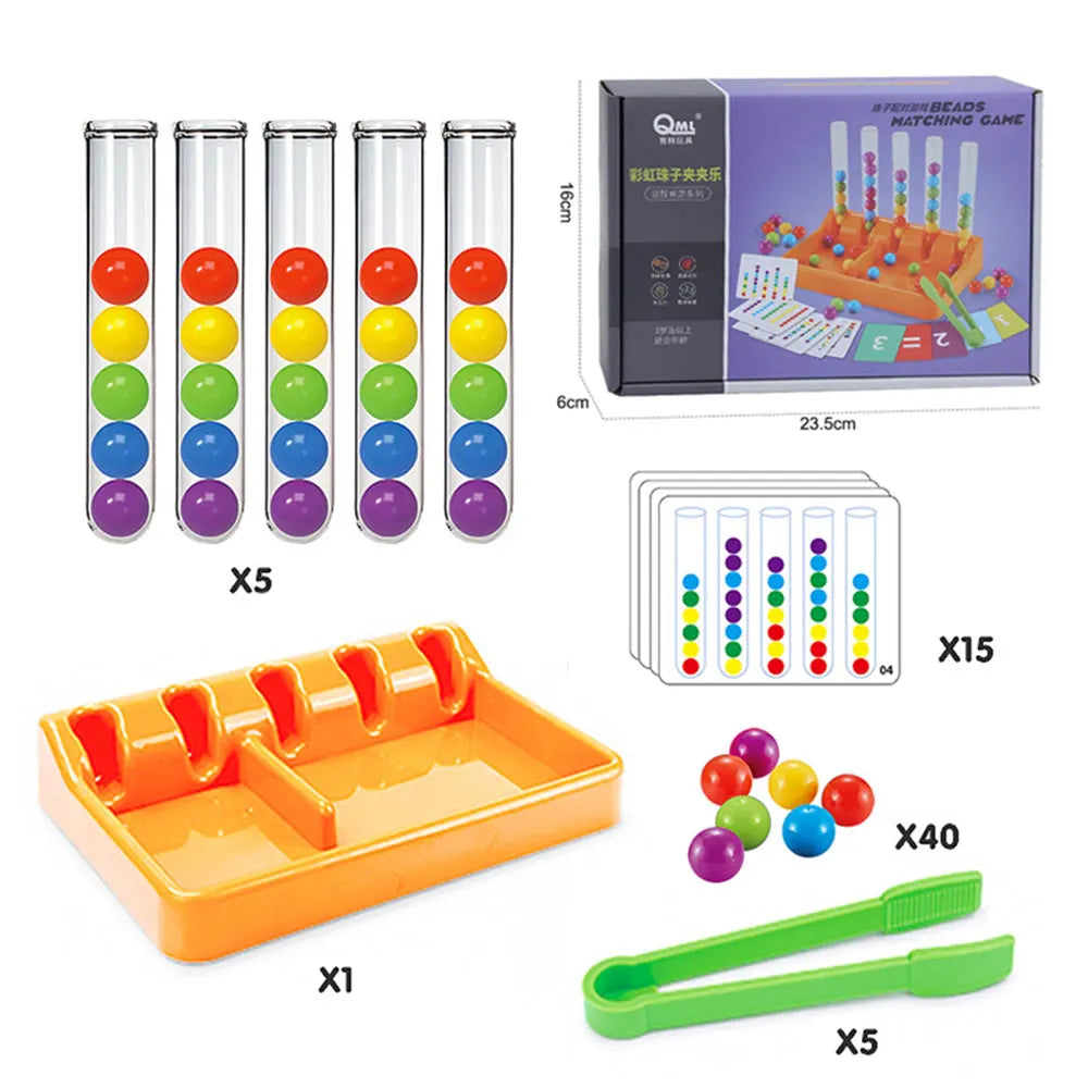 Montessori Rainbow Balls Sorting Educational Toys