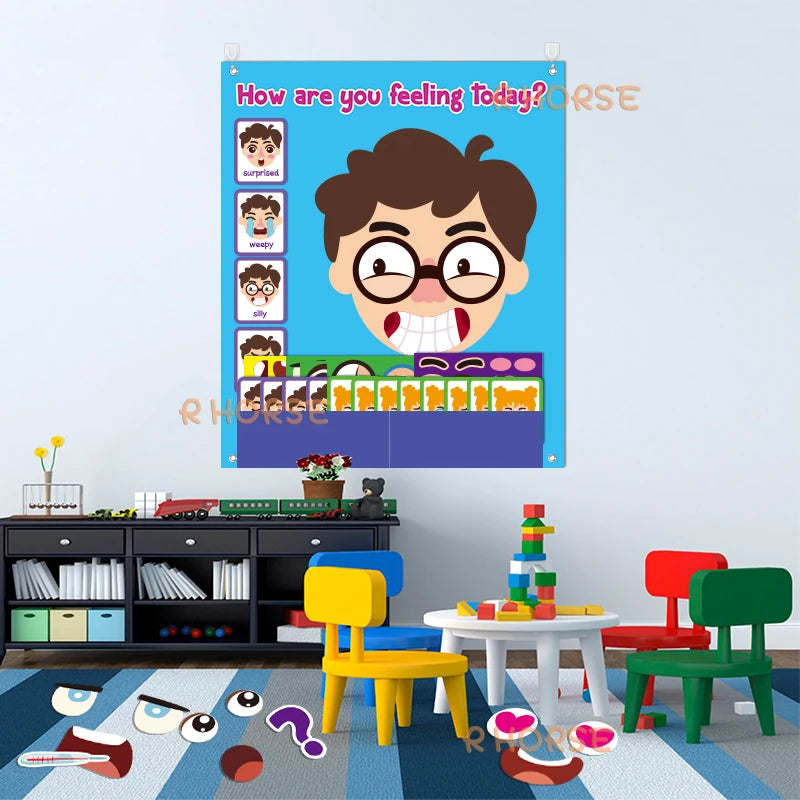 88Pcs Emotions Felt Board
