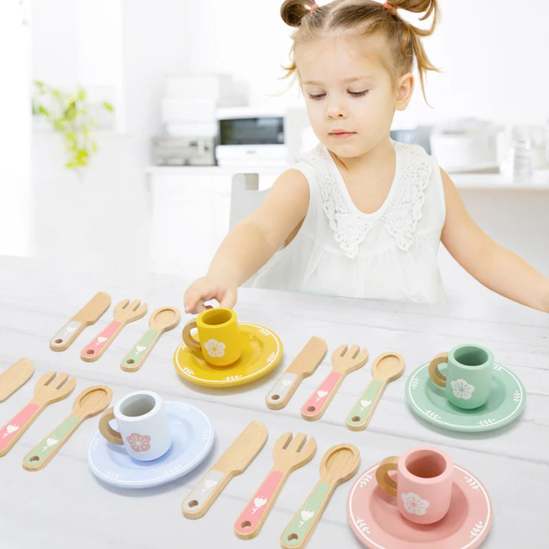 Montessori Wooden Kitchen Pretend Play