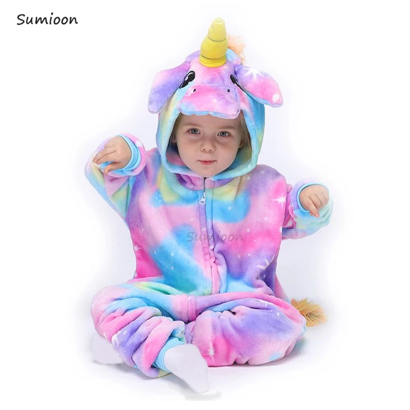 Animal  Onesies - Unicorn Wolf Dragon Cow