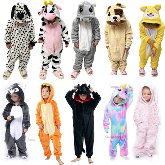 Animal  Onesies - Unicorn Wolf Dragon Cow