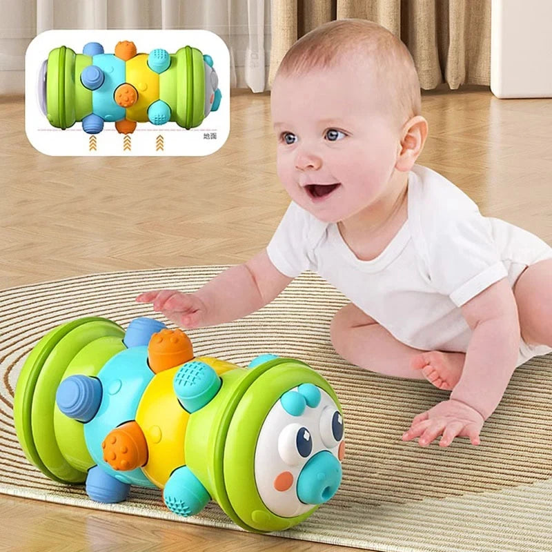 Baby Crawling Roller Toy Infant Activity Tummy Time Roller Montessori ...