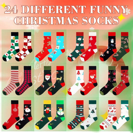 Christmas Cotton Socks Advent Calendar