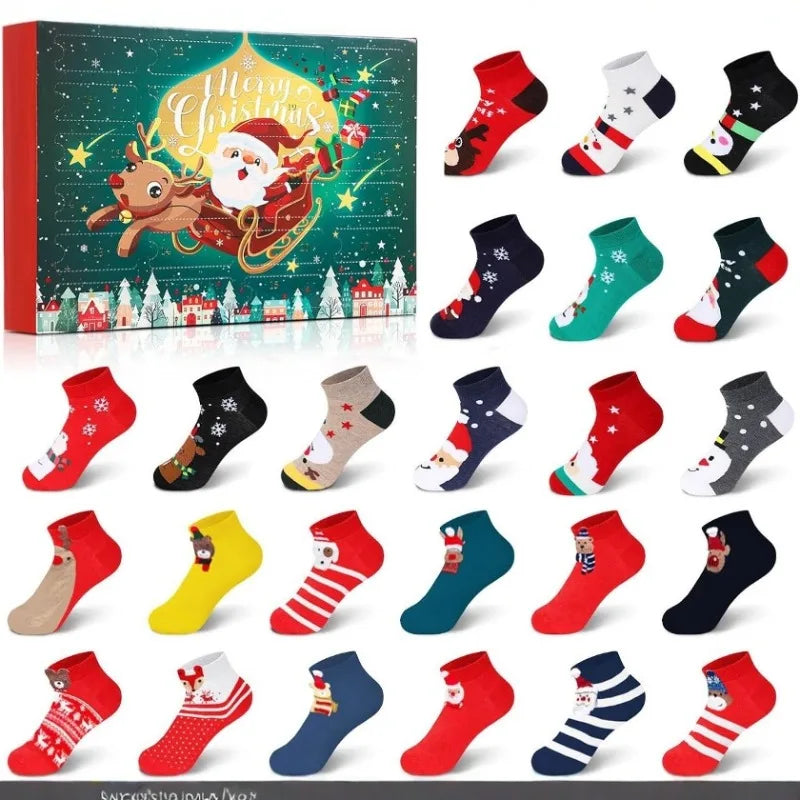 Christmas Cotton Socks Advent Calendar