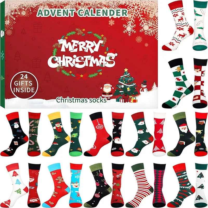 Christmas Cotton Socks Advent Calendar