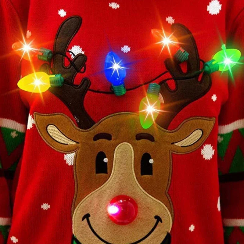 New LED Light Up  Christmas Jumper