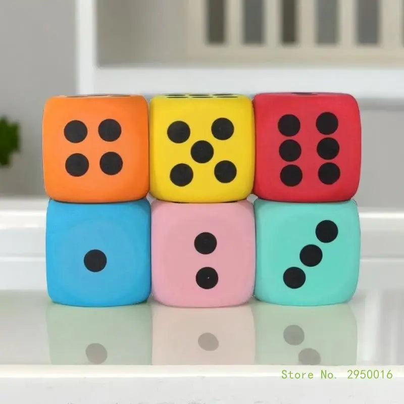 1PC 8cm Large Foam Dot Dices  Math Toy
