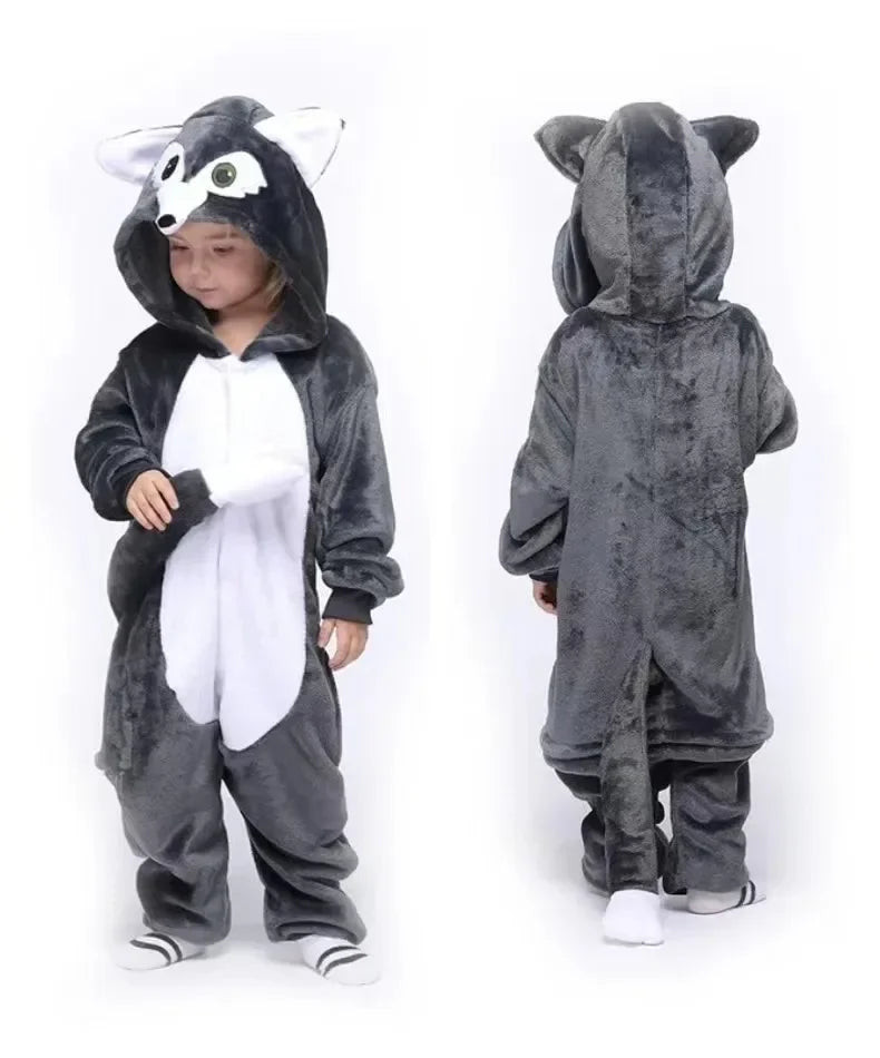 Animal  Onesies - Unicorn Wolf Dragon Cow