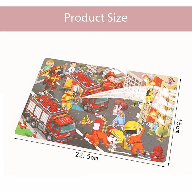 New 30 Pre 3d Wooden Puzzles - Preschool Montessori