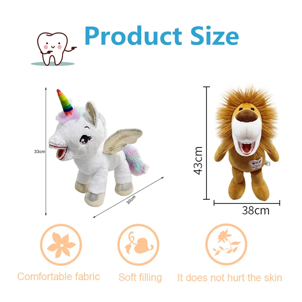 Dental Plush Toys With Teeth and Toothbrush