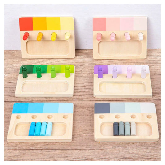 Montessori Peg Board Colour Matching Game