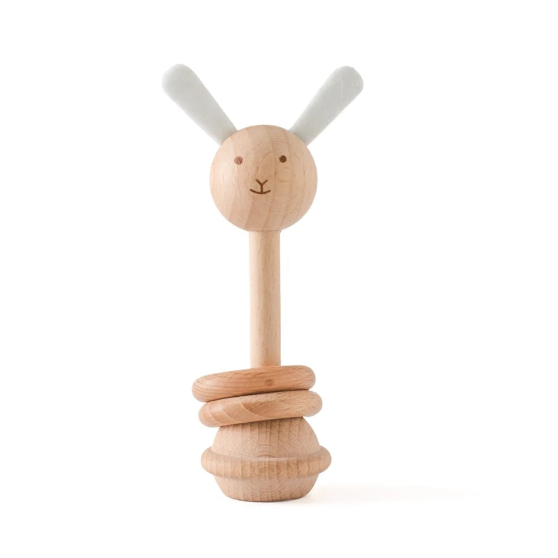 Baby Wooden Montessori  Rattle Puzzle