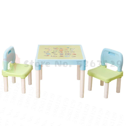Childrens Kids Plastic Table Chair Set