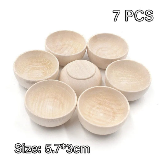 Montessori Wooden Clip Cup Set