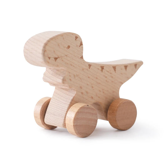 Montessori  Wooden Baby Car Teether
