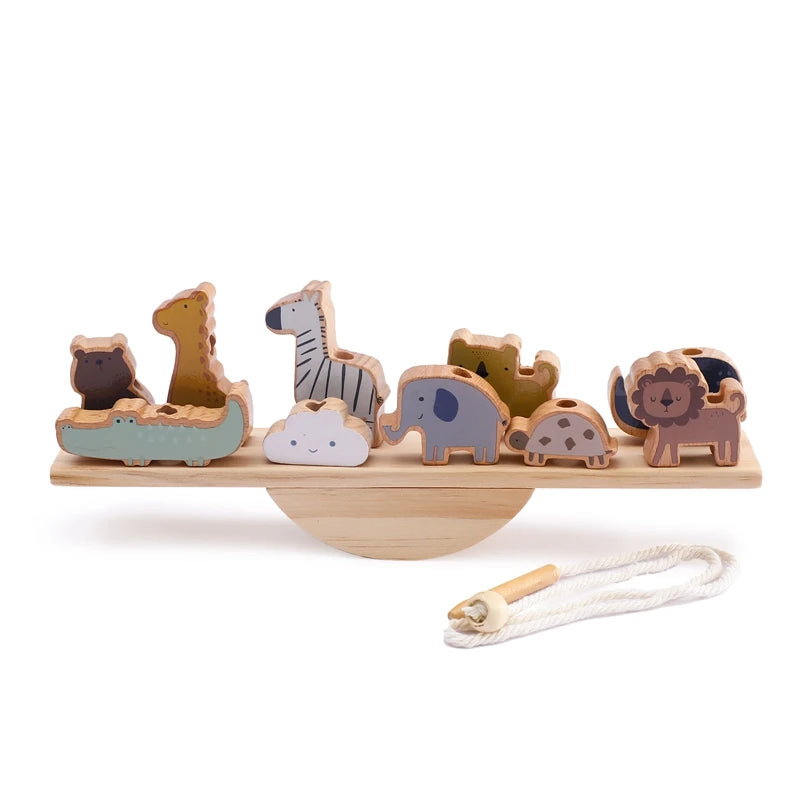 Wooden Montessori Toy Simulation Kitchen Cooking