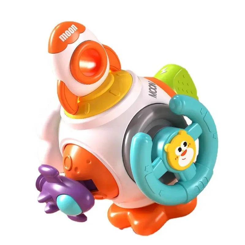 Montessori Activity Cube Baby Toys 6 in 1 Multipurpose Busy Cube Toddler Travel Toy Sensory Busy Board Educational Learning Toys