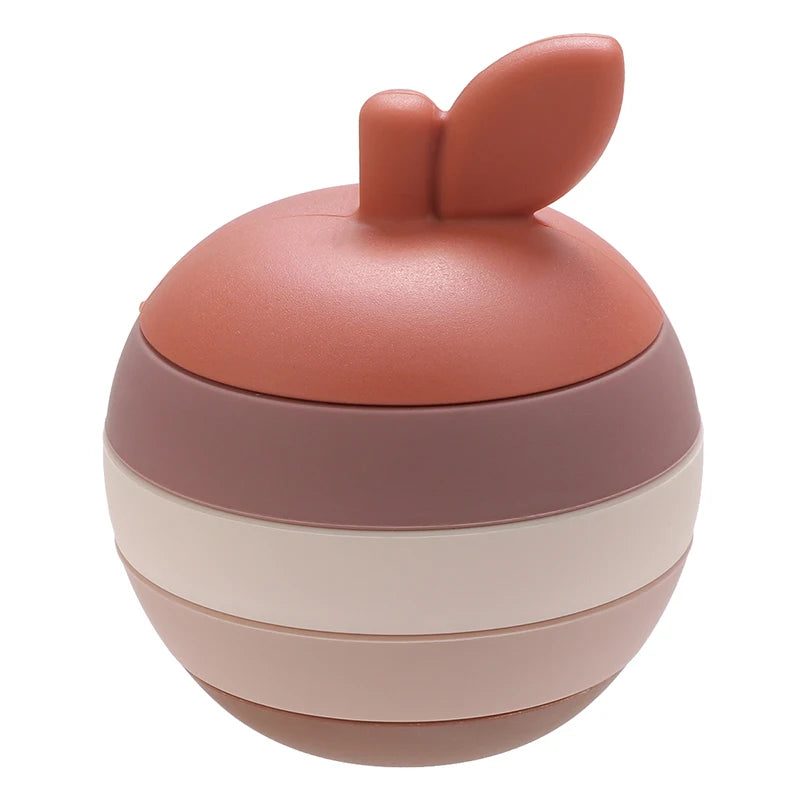 1Set Soft  Silicone Stacking Blocks Baby