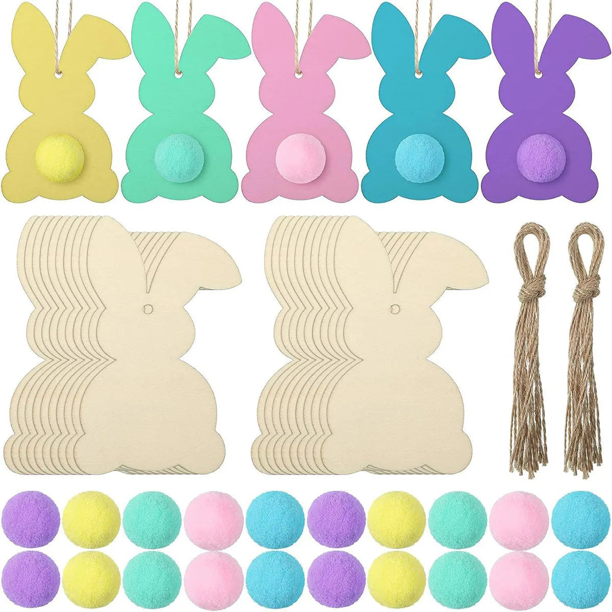 Rabbit Crafting Set - 10 Pcs DIY