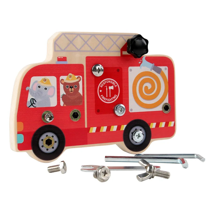 Wooden Screw Driver Board - Nuts Screw Bolts Montessori Board