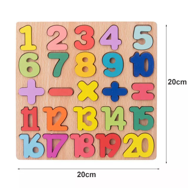 Montessori 3D Wooden Puzzles Early Learning Baby Educational Games