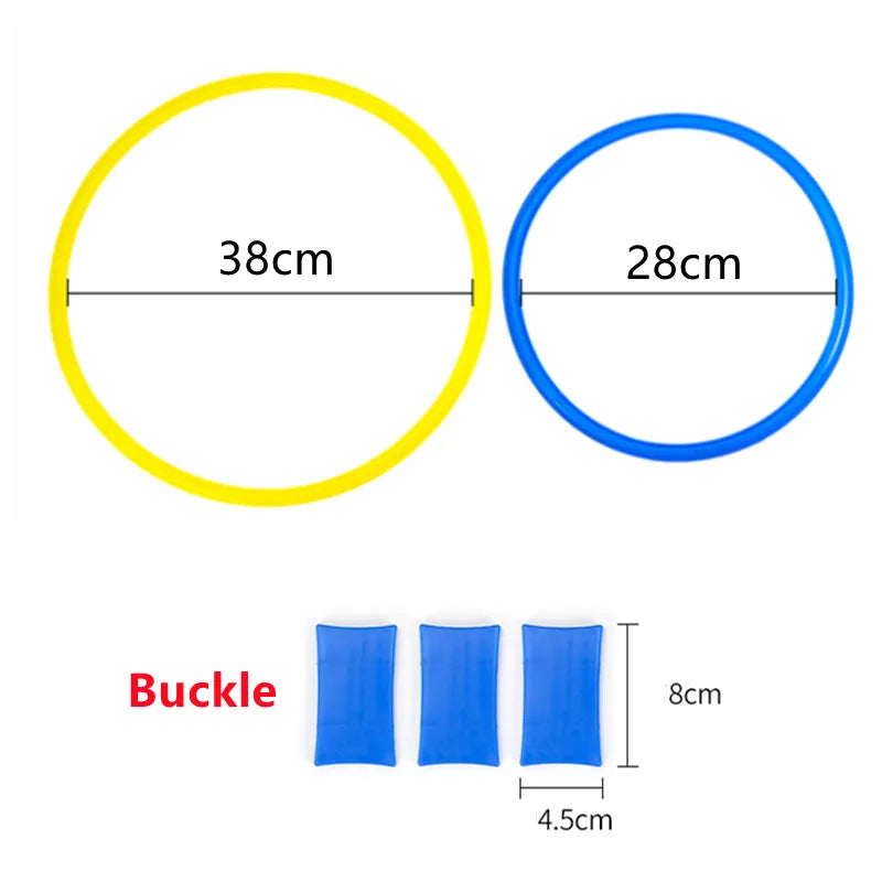 New Outdoor Children's  Jump Ring Set Game of 10 Hoops