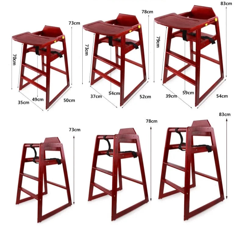 Multifunctional High Chair - Solid Wood