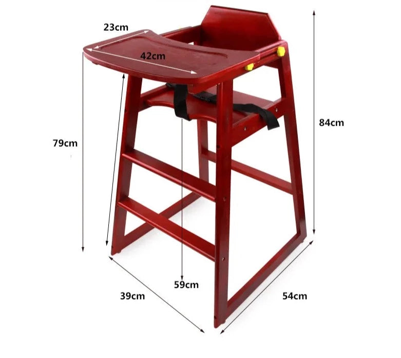 Multifunctional High Chair - Solid Wood