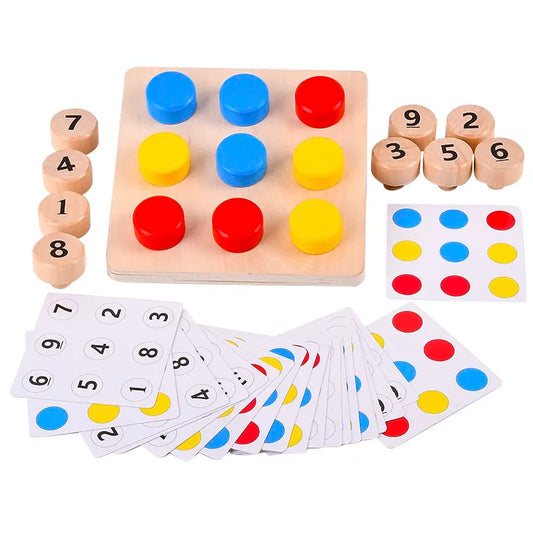 Montessori  Wooden Tighten The Screws Matching Challenge