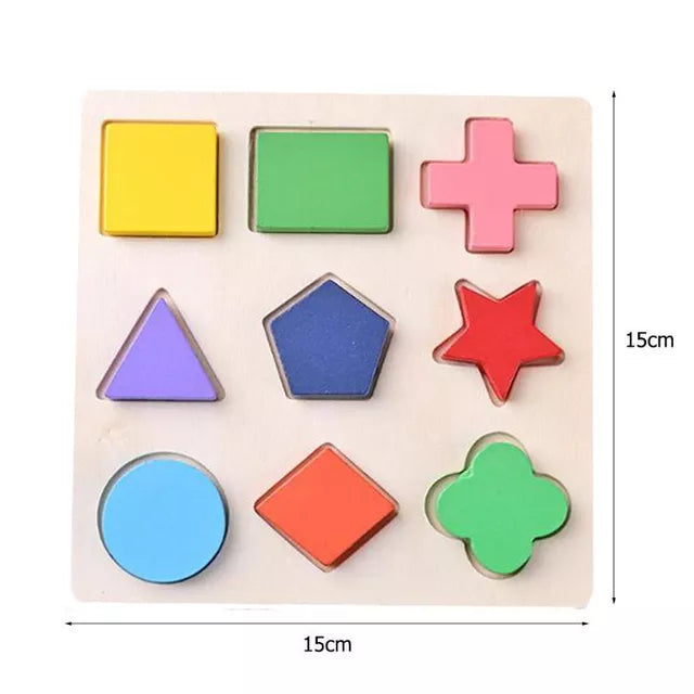 Montessori 3D Wooden Puzzles Early Learning Baby Educational Games