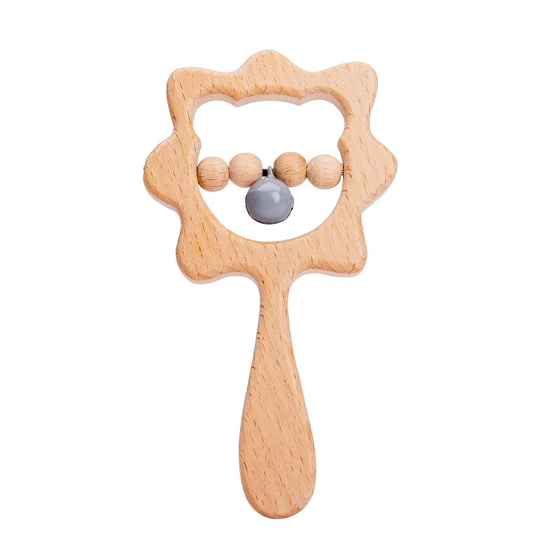 Baby Wooden Montessori  Rattle Puzzle