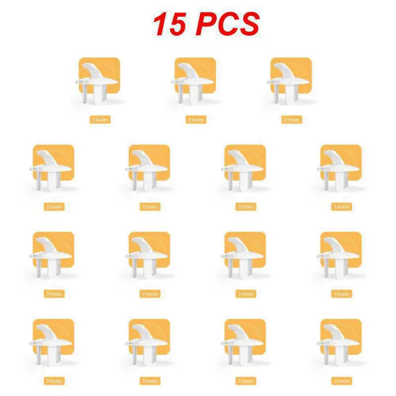 15PCS Safety Lock Cover Socket Dustproof Childrens Power Supply Socket Cover Plug Protective Plug Protector