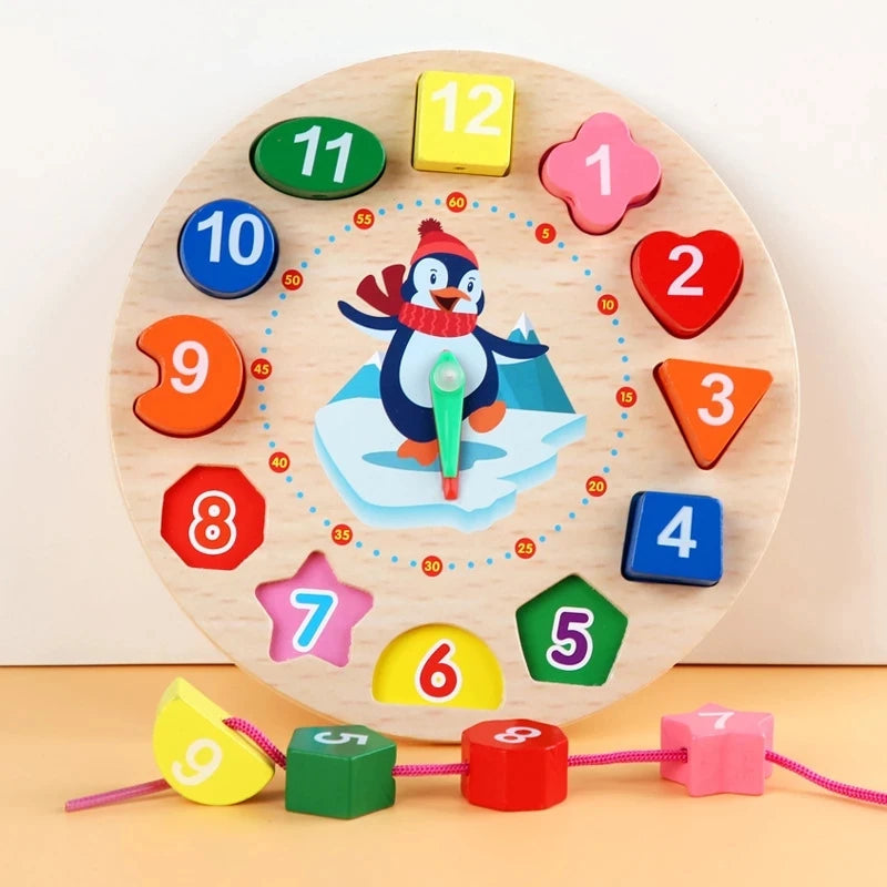 Montessori 3D Wooden Puzzles Early Learning Baby Educational Games